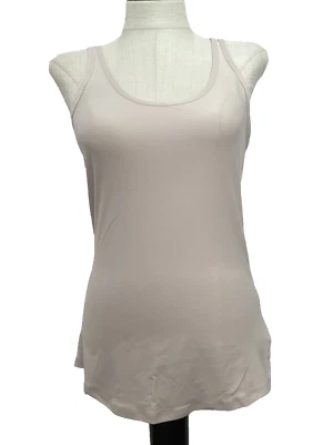 NOBO NO BOUNDARIES FITTED SUPERSOFT BEIGE SCOOP  Stretch Knit TANK SZ. Jr. L* - Image 1 of 4