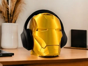 Iron Man Headphone Stand Marvel Avengers Desk Organizer Gaming Headset Holder - Picture 1 of 9