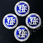 4pcs 56mm Blue JAF Japan Car Wheel Center Hub Cap Badge Emblem Sticker