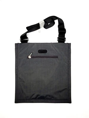 baggallini Womens Accessories Messenger  Bag Dark Grey PINK Interior Fold Over  - Image 1 of 4