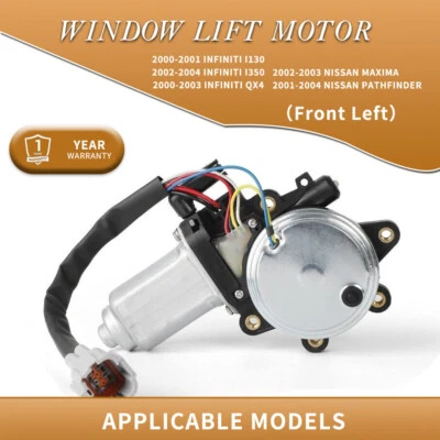 Motor de ventana para Infiniti I30 I35 QX4 y Nissan Máxima Pathfinder delantero izquierdo Foto 1 de 4