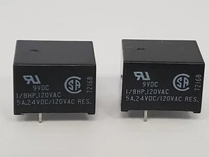 POTTER & BRUMFIELD T73S5D24-09 RELAY 9VDC (LOT OF 2)NNB - Picture 1 of 7