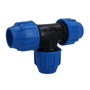 MDPE Tee T-Piece Water Pipe Compression Fitting Coupling Connector Joiner - Picture 1 of 32