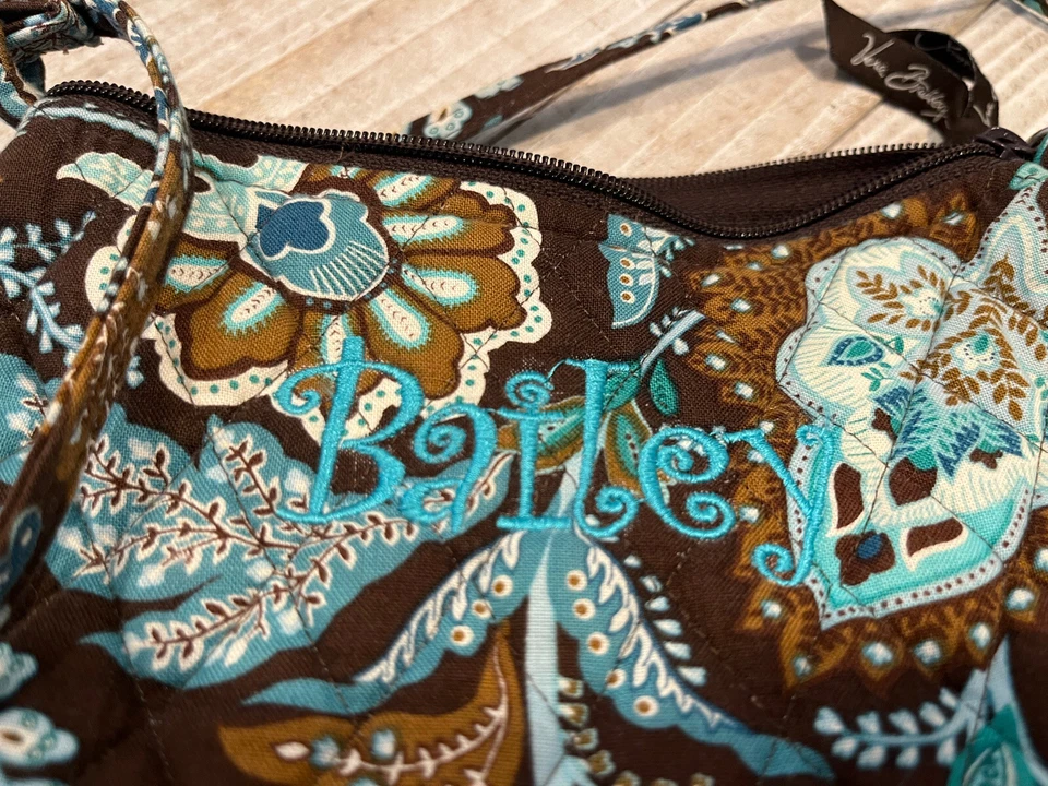 Bolso Vera Bradley Frannie Bandolera Azul Java Bolso de Mano Estilo Bailey Foto 1 de 4