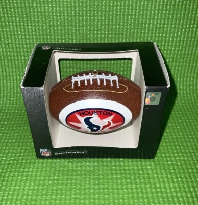 NFL Houston Texans Mini Replica Football Ornament 4” - Image 1 of 4