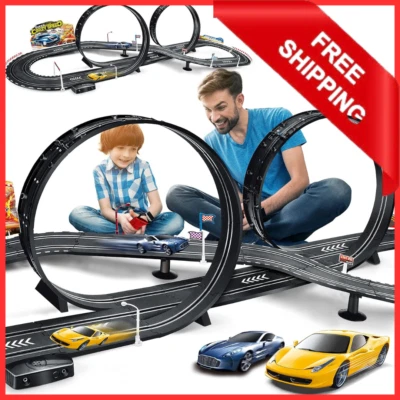 Kids Toy-Electric Powered Slot Car Race Track Set Boys Toys for 6 7 8-12 Years O - Image 1 of 4