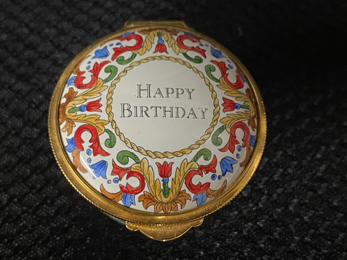 Staffordshire Enamel In Collectible Decorative Trinket Boxes for