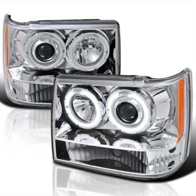 Faros proyectores cromados para conductor y pasajero Jeep Grand Cherokee 1993-1998 Foto 1 de 4