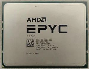 AMD EPYC 7452 CPU Processor 32 Cores 64 Threads 2.35GHz up to 3.35GHz UnLocked - Afbeelding 1 van 4