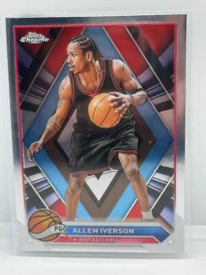 Allen Iverson 2023-24 Topps Chrome Basketball # 66 - Image 1 of 2