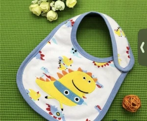 Baby Drool Bib, Colorful Absorbent Cotton Teething Towel, Waterproof Baby Bib - Picture 1 of 5