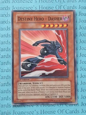 DP05-EN010 Destiny HERO - Dasher Yu-Gi-Oh Card 1st Edition - Image 1 of 3