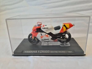 IXO 1/24 CLASSIC YAMAHA YZR500 WAYNE RAINEY 1991 MOTO GP BIKE MOTORCYCLE - Picture 1 of 3