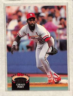 1992 Topps Stadium Club #338 Gerald Perry  EX - Image 1 of 2