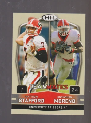 2009 SAGE Hit #56 Matthew Stafford / Knowshon Moreno RC, Georgia Bulldogs - Image 1 of 2