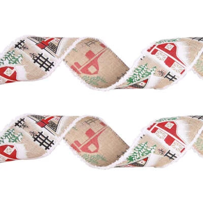 Christmas Fine Linen Gift Box Packaging Christmas Tree Party Decor Gift Box - Image 1 of 4