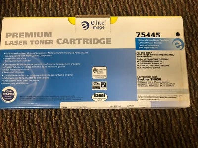 Economical Compatible Toner 75445 by Elite Image Replaces Brother TN650 Black - Image 1 of 4