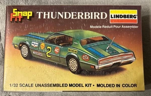 Lindberg 1971 Ford Thunderbird Coupe #143 SnapFit Plastik Modellbausatz 1:32 Neu in OVP - Bild 1 von 5