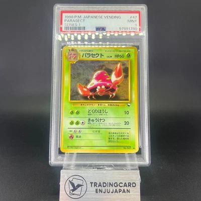 PSA 9 Parasect Vending Series 1 No.047 1998 Japanese Pokemon Card P0045 - Image 1 of 4