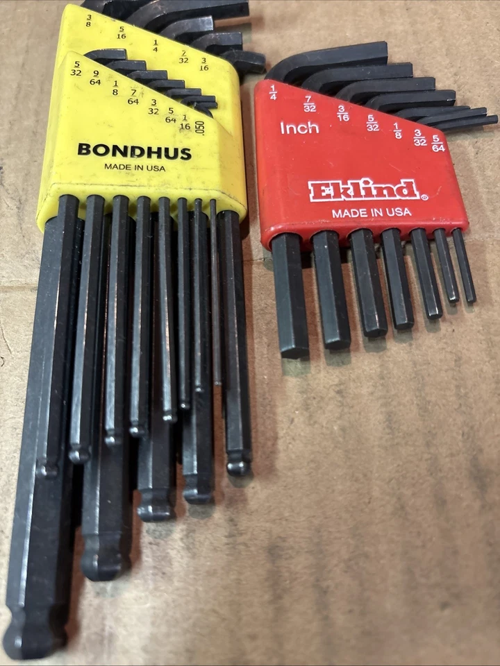 Bondhus And Eklind New L-shaped Hex Key Wrench Sets - Image 1 of 1