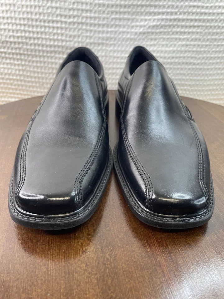 ECCO New Jersey Black Men's Leather Slip-on Size EU 41 US 7-7.5 Comfort Academia - Image 1 of 4