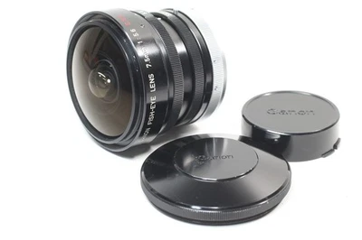 Canon New FD NFD 7.5mm F/5.6 S.S.C Fisheye Wide Angle Lens From Japan - Image 1 of 4