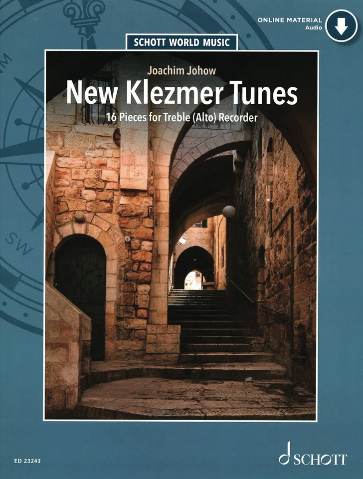 New Klezmer Tunes 16 Pieces for Treble (Alto) Recorder Jewish Sheet Music Book - Image 1 of 1