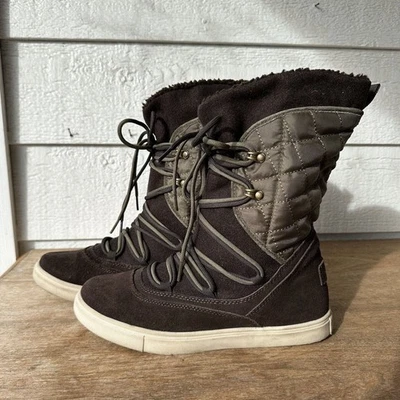 Botas de vestir informales Lugz Thora para mujer 9,5 marrón gamuza con cordones WTHORAS-2110 Foto 1 de 4