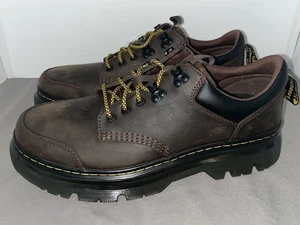 Dr. Martens Tarik NUEVO Para hombres Talla 14 Lo Cuero Marrón Informal Oxfords Con Cordones Nuevo sin Etiquetas - Imagen 1 de 6