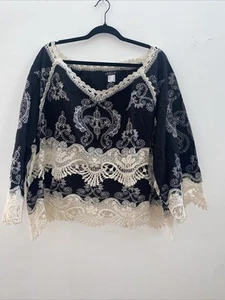 Top Venus Talla 24 Hombro Descubierto Manga Larga Crochet - Imagen 1 de 6
