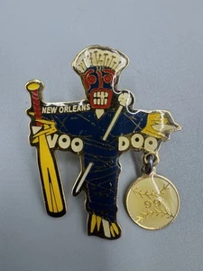 Vintage 1999 New Orleans Voo Doo Softball Sports Lapel Pin - Picture 1 of 3