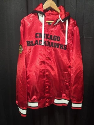 NHL Chicago Blackhawks G III Satin Jacket With Hood Size Large NWT - Image 1 of 4