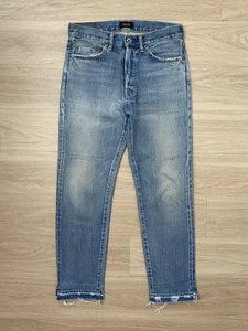 Chimala CS31 WP05B/L Selvedge Denim Womens 25 Distressed Light Wash Narrow Jeans - Picture 1 of 22