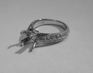 Scott Kay Platinum Engagement Ring Remount  - Picture 1 of 4