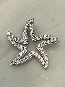 925 Sterling Silver Starfish Sea Star Nautical Ocean Pendant 1.73g - Picture 1 of 4