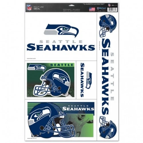 Seattle Seahawks NFL 11 X 17 Car Window Cling Decal by WinCraft 037763