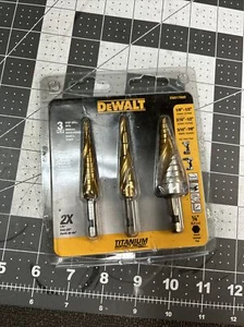 DeWalt DWA1790IR 3-Pc. Impact Ready Step Drill Bit Set Open Package - Picture 1 of 2