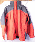 Vtg Marlboro Hooded Heavy Red/Gray Mens Winter Coat Weatherproof Sz L Rn#89345