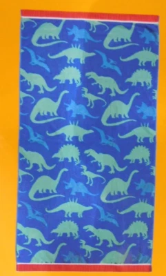 Members Mark Youth Beach Towel, Dinosaurs- 30" x 60", 100% Cotton-2 Pack - Image 1 of 4