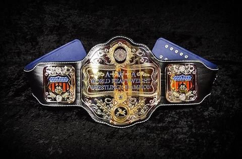 AWA WORLD HEAVYWEIGHT WRESTLING CHAMPION BELT 2MM BRASS Cover