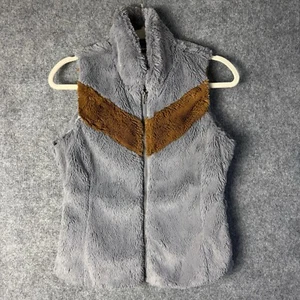 Patagonia Vest Women's XS Gray Brown High Pile Fleece Pelage Full Zip 28220 - Picture 1 of 11