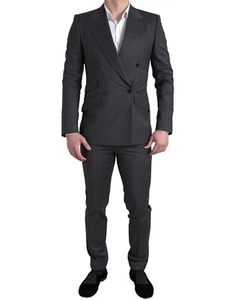 DOLCE & GABBANA Suit SICILIA Gray 2 Piece Double Breasted EU46/US36/S 3830usd - Picture 1 of 13