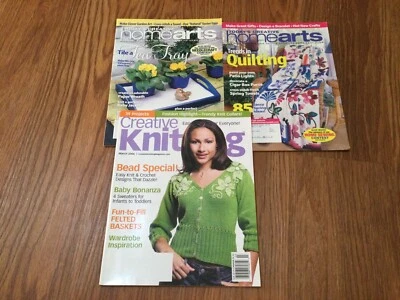 Creative Knitting Magazine & 2 Today's Creative HomeArts Magazines Quilting - Image 1 of 4