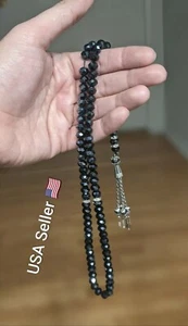 5*7mm Austria faceted Crystal Glass Beads Fashion Tasbih Bracelet Prayer Rosary - Picture 1 of 6