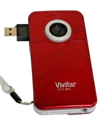 VIVITAR EARLY MODEL DIGITAL VIDEO RECORDER -MODEL DVR-411 -RED - Image 1 of 4