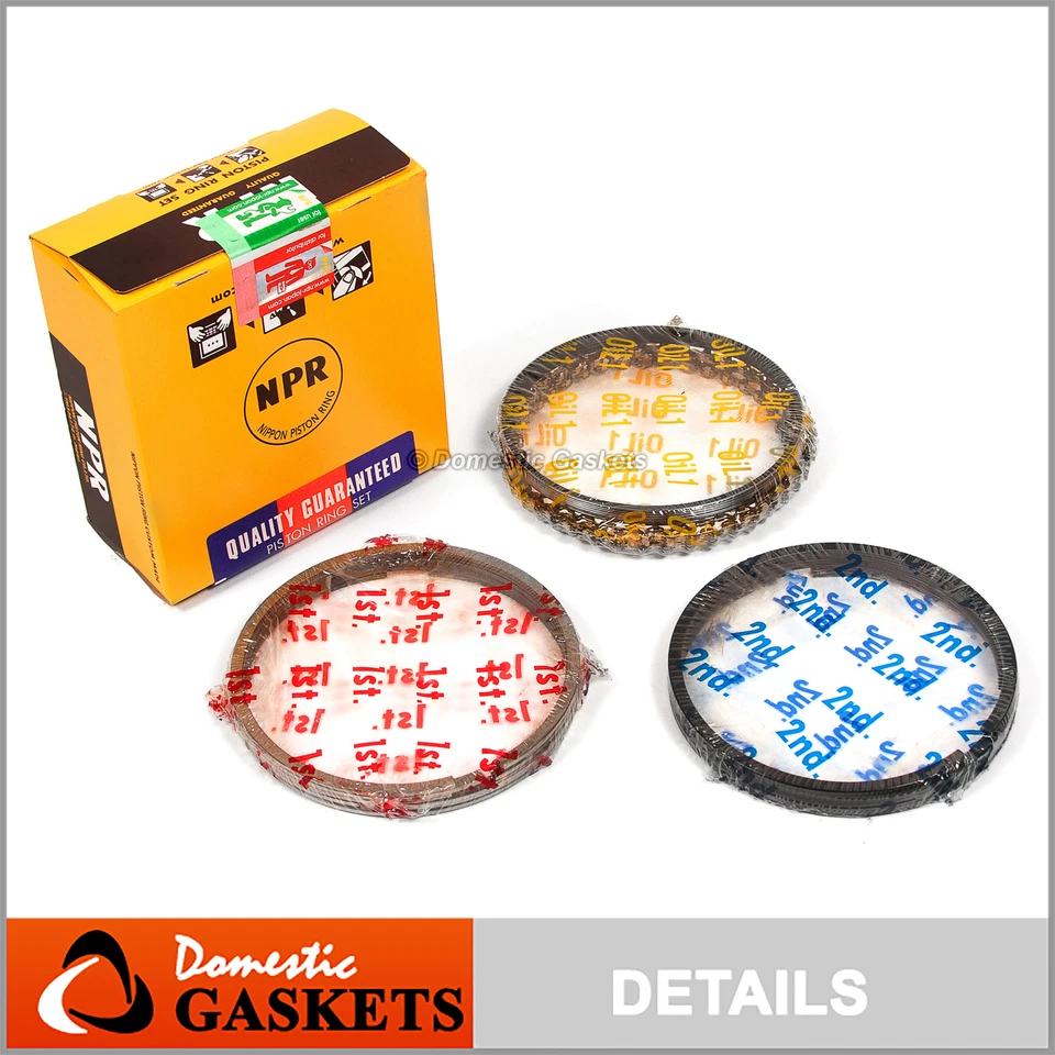Anillos de pistón NPR aptos para Toyota Corolla Matrix MR2 Prizm Vibe 98-08 1,8 L 1ZZFE Foto 1 de 4