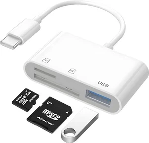 Lecteur Carte SD USB C Adaptateur Micro SD vers Type C OTG pour SDHC SDXC TF - Photo 1/5