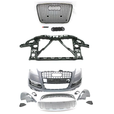 2010- 2015 Q7 Front Bumper cover grille lower spoiler radiator support 14pc kit - Image 1 of 4