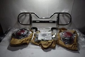Harley Davidson Chrome License Plate/Light Kit 1986-99 Touring P/N 68230-88B H1 - Foto 1 di 9