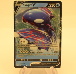 KYOGRE V 037/159 CROWN ZENITH POKEMON ULTRA RARE FREE SHIPPING - Picture 1 of 2